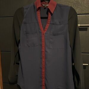 Express color Block Blouse